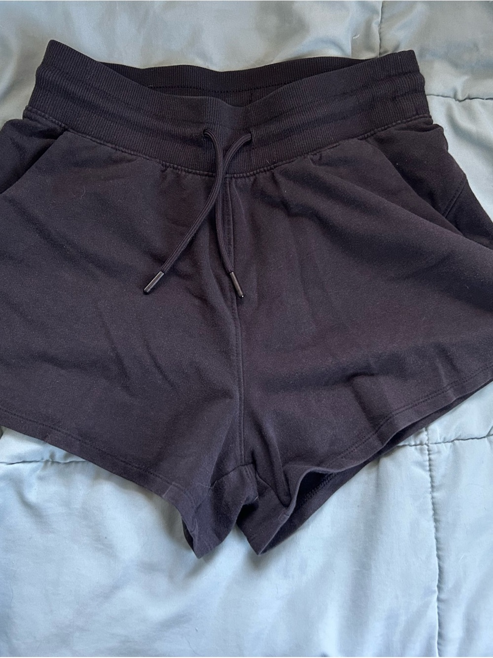 Women’s Black Drawstring Lounge Shorts